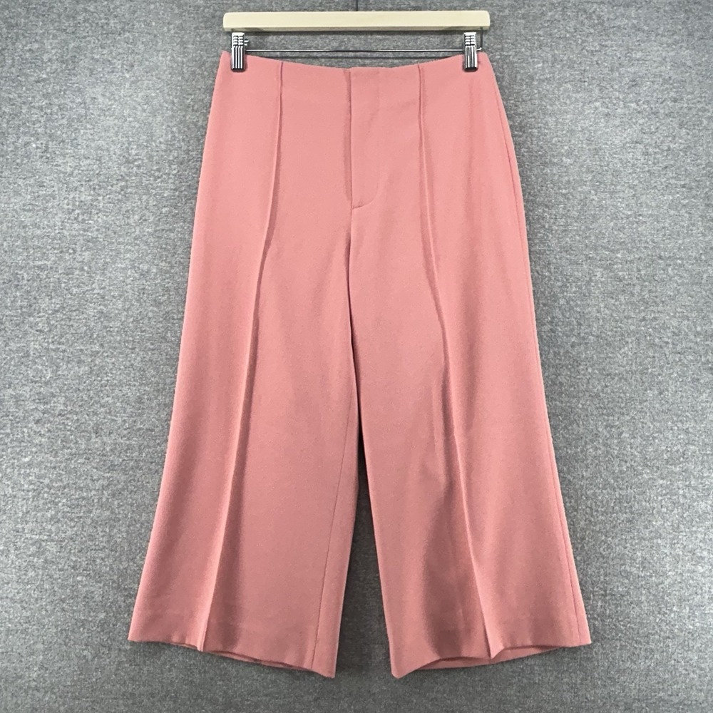 Alice + Olivia Capri Wide Leg Pants Women Size 8 Peach Casual Relax